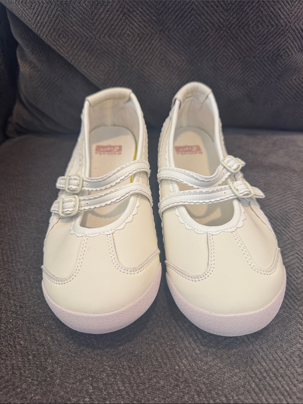 Onitsuka Tiger by Asics White Girls' Mary Jane Strap Dress Shoes - Picture 2 of 5